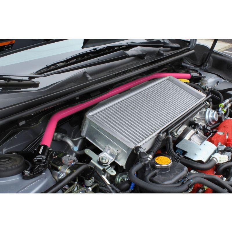 Perrin 2008+ WRX/STI Front Strut Brace - Hyper Pink