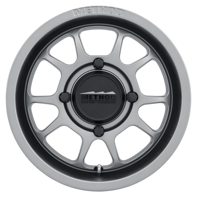Method Wheels MR40951047455 Method MR409 Bead Grip 15x10 / 5+5/0mm Offset / 4x136 / 106.25mm CB Steel Grey Wheel