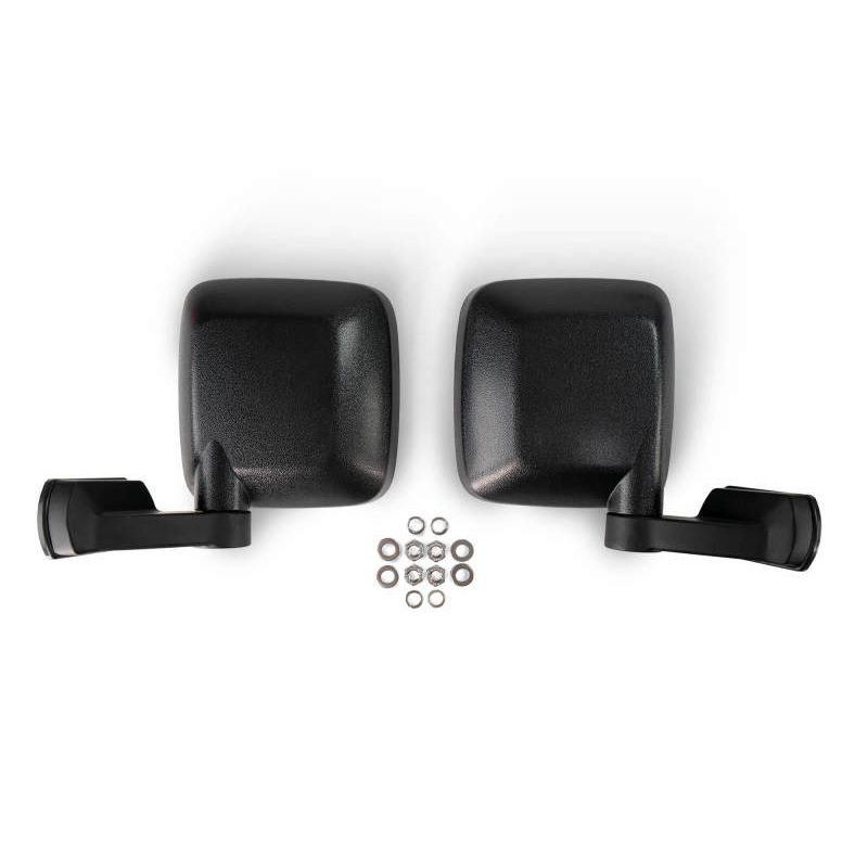 DV8 Offroad HDJL-01F DV8 18-22 Jeep 4 Door JL/JT Aluminum Half Doors with Perforated Mesh Front