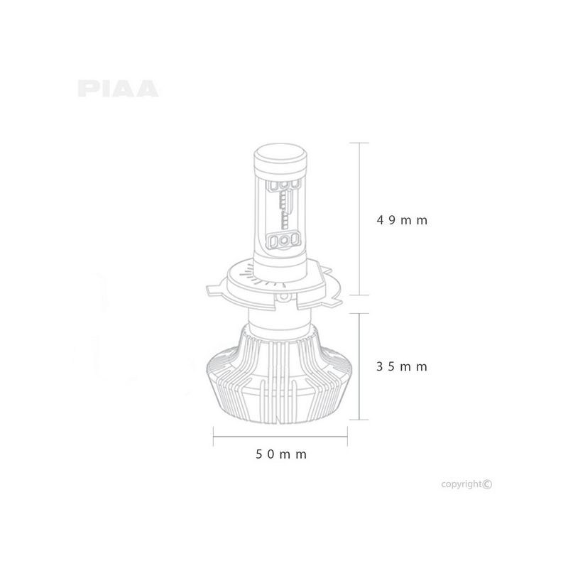 PIAA 16-77311 Piaa H11 PLATINUM LED BULB SINGLE