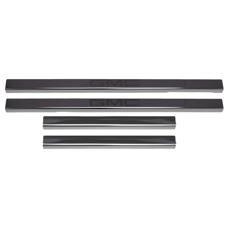 Putco 95183BPGM-2 2020 GMC Sierra LD/HD - Crew Cab w/ GMC Etching (4pc) Black Platinum Door Sills