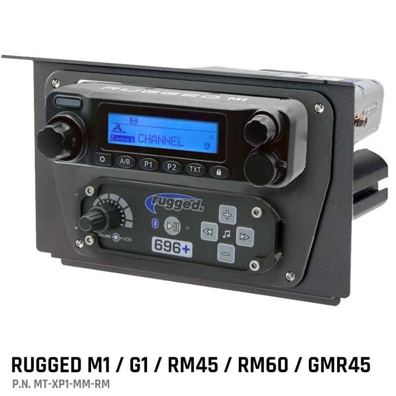 Rugged Radios MT-XP1-MM-RM Polaris XP1 Mount Kit - M1 / G1 / RM60 / GMR45 - M1/G1/RM45/RM60/GMR45