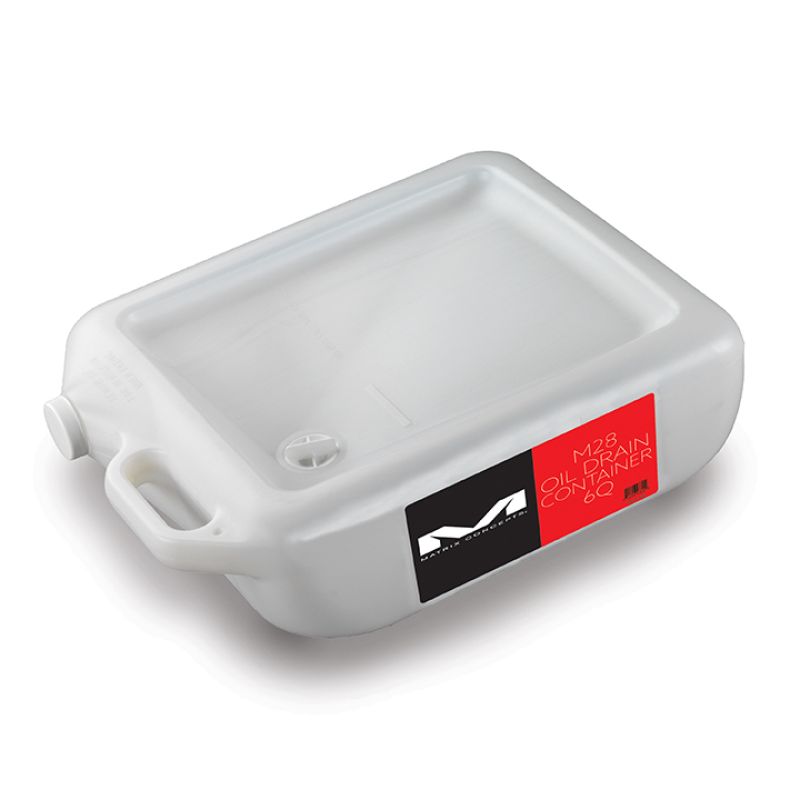 Matrix Concepts M28-100 M28 Oil Drain Container 6 Quart - White