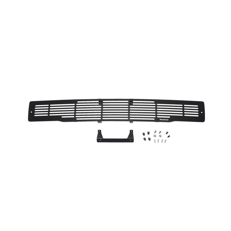 Putco 87160 15-17 Ford F-150 - Stainless Steel Black Bar Design Bumper Grille Inserts