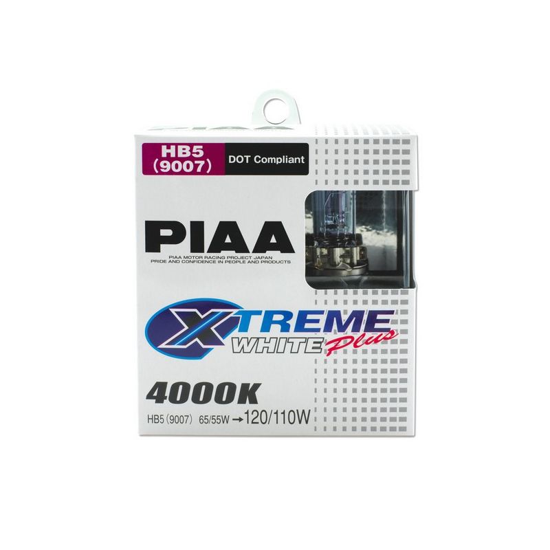 PIAA 19617 PIAA 19617 9007 (HB5) Xtreme White Plus High Performance Halogen Bulb, Twin Pack