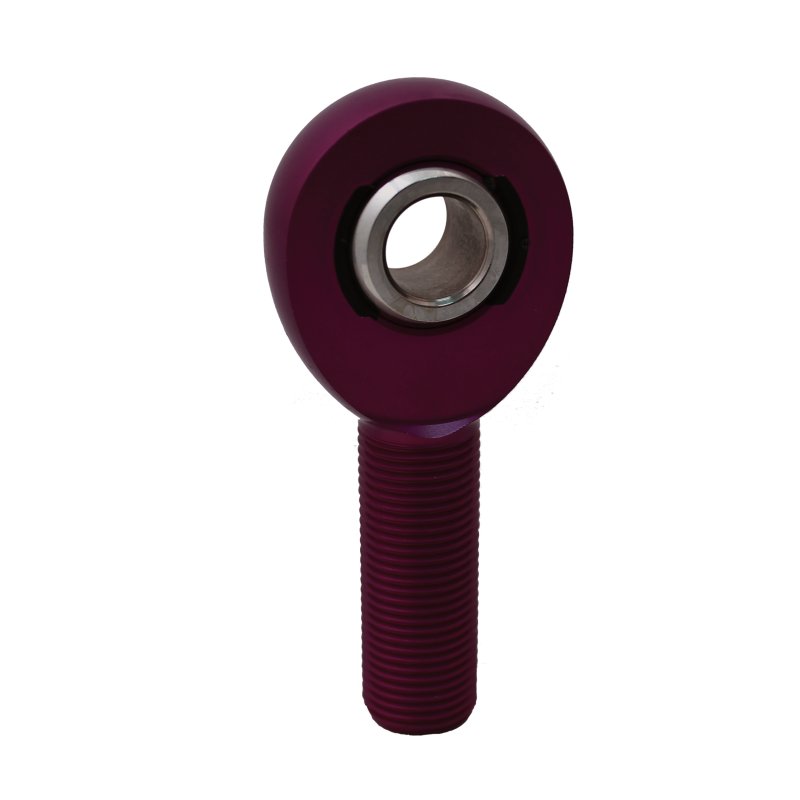 QA1 AML8-10PU A Series Endura Rod End - Male/Left Hand - .5in Bore x 5/8-18 - Purple Aluminum