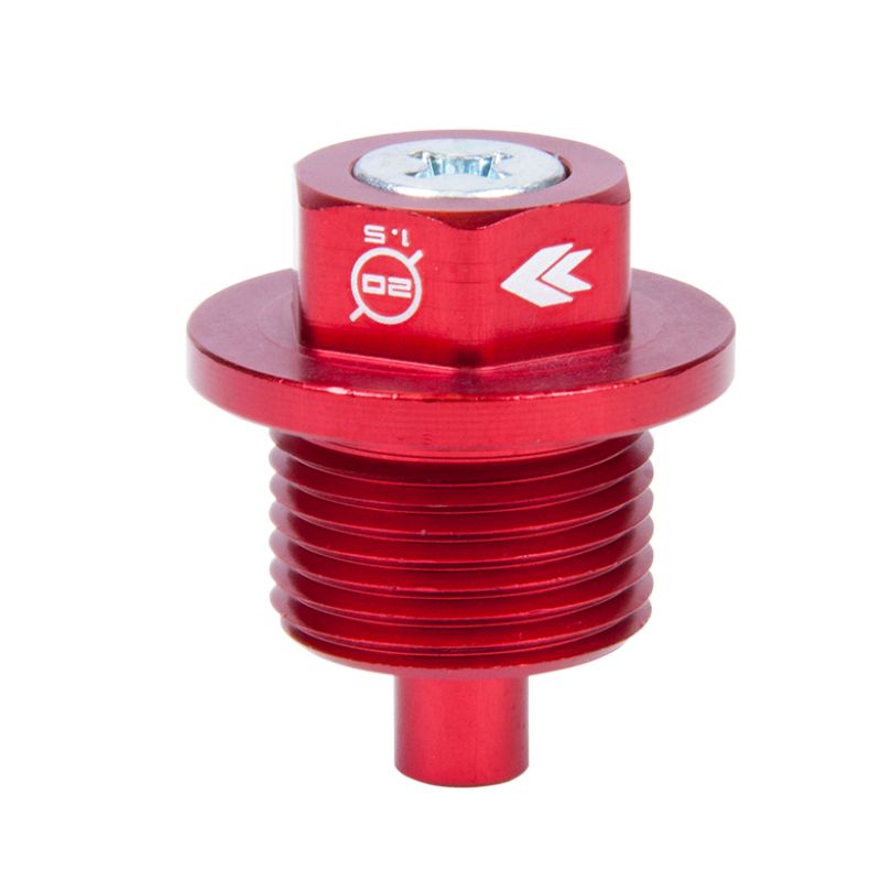 NRG Magnetic Oil Drain Plug M20X1.5 Subaru - Red