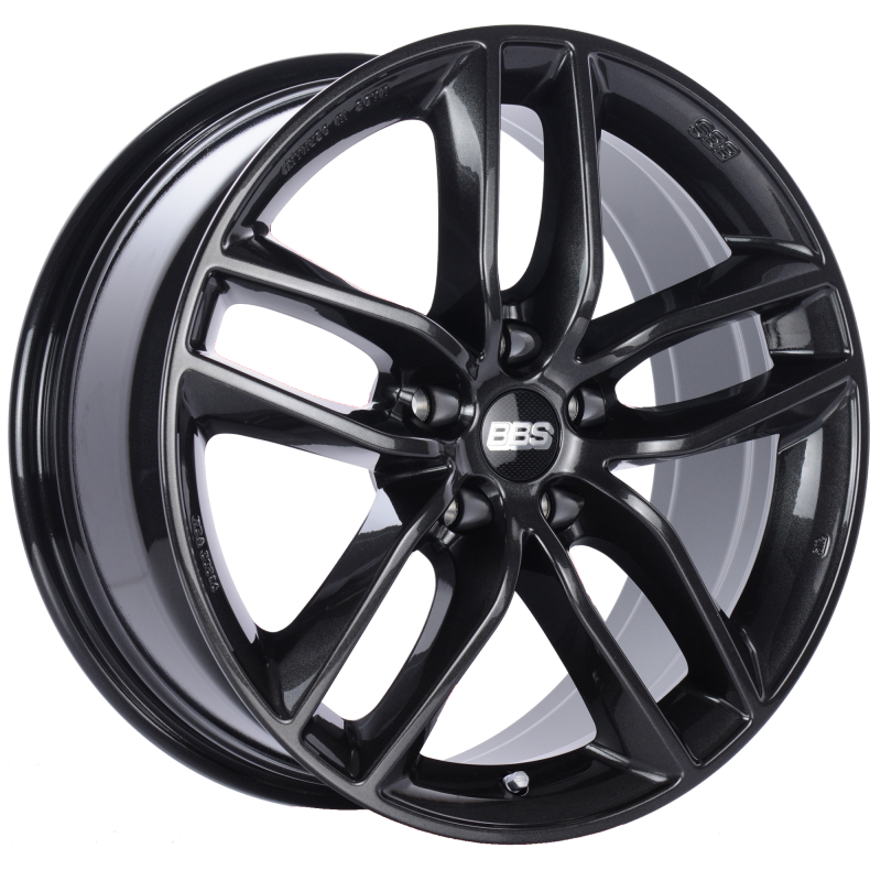 BBS SX 18x8 5x112 ET44 Crystal Black Wheel -82mm PFS/Clip Required