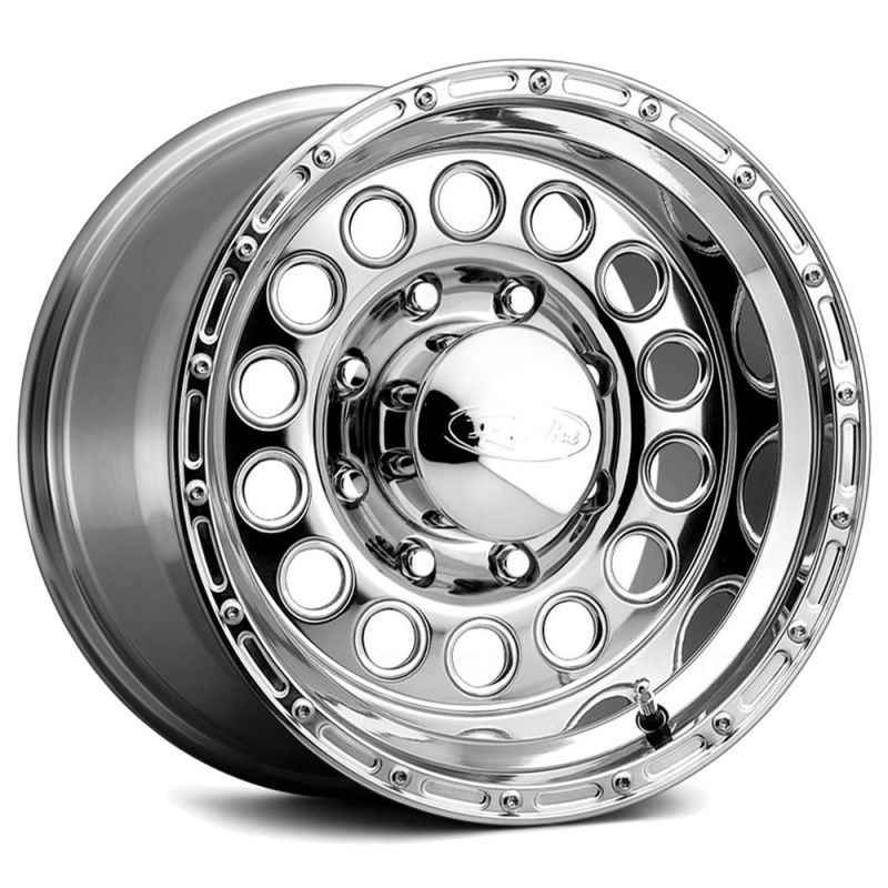 Raceline 887 Rock Crusher 16x10in / 8x165.1 BP / -24mm Offset / 130.81mm Bore - Polished Wheel