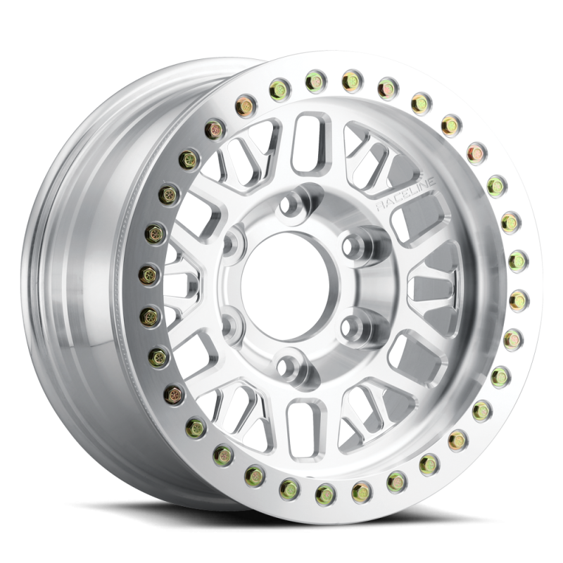 Raceline RT951F-79055-D-12 RT951F Ryno 17x9in / 5x139.7 BP / -12mm Offset / 108mm Bore - Machined Beadlock Wheel