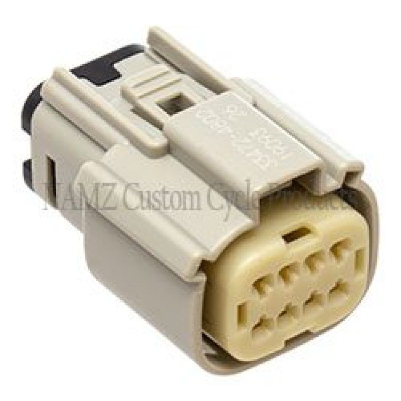 NAMZ NM-33472-0802 07-23 XL/FX/Road King Main Harness Molex MX-150 8-Pos Female Connector - Gray (HD 72469-07GY)