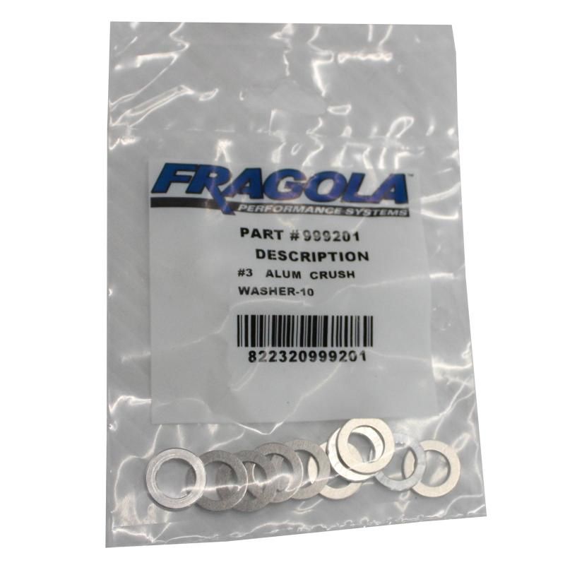 Fragola -8 Alum. Crush Washer -AN-901 10 Pack