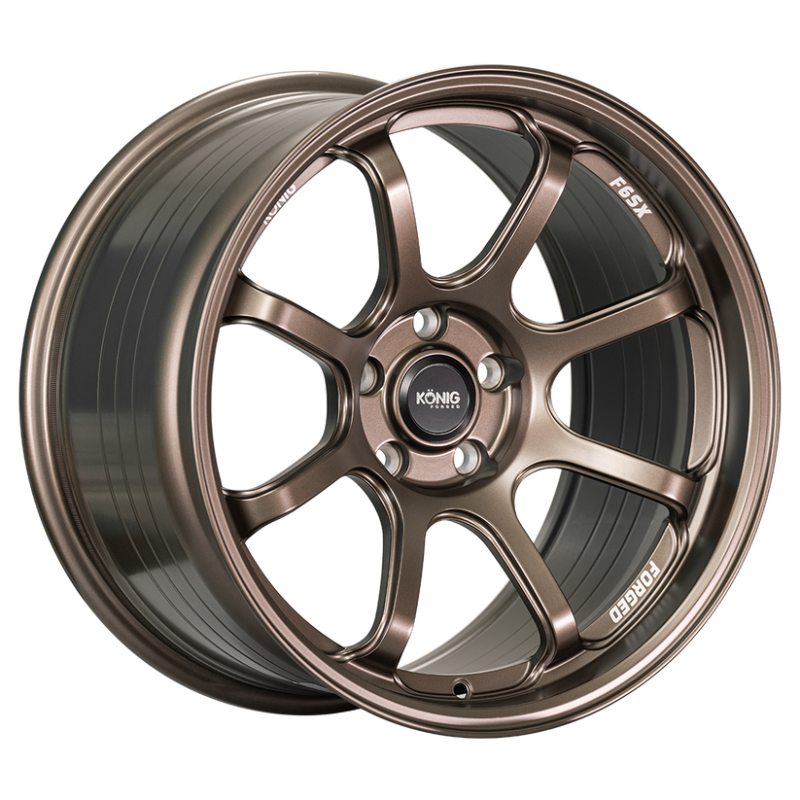 Konig F6SX07514458 Forged F6SX 17x10 5x114.3 ET45 Race Bronze Wheel (Knurled Bead)
