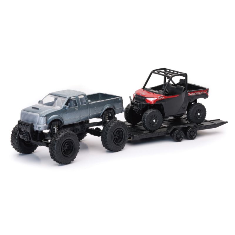 New Ray Toys 50076 Offroad Pickup with Polaris Ranger XP1000 EPS