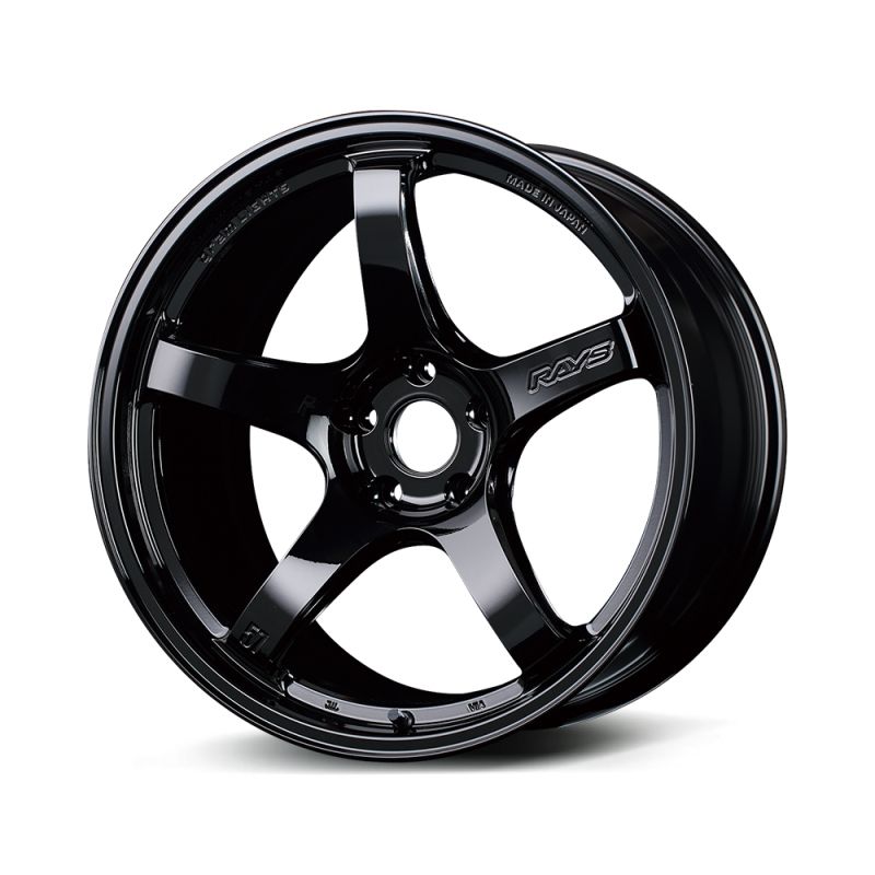 Gram Lights WGCRT40EGX 57CR 18x7.5 +40 5-114.3 Gloss Black Wheel