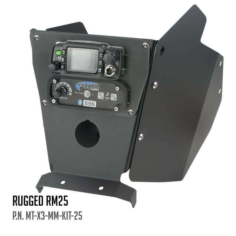 Rugged Radios MT-X3-MM-KIT-KEN Can-Am X3 Mounting Kit with Multi Mount and Side Panels Kenwood TK7360