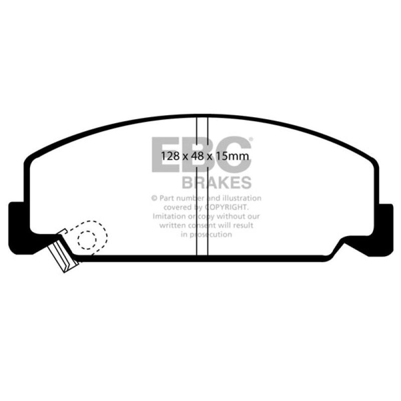 EBC DP2911 84-85 Honda Accord Sedan 1.8 Greenstuff Front Brake Pads