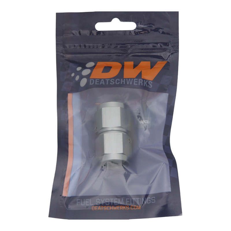 DeatschWerks 6-02-0210 8AN Female Flare To 8AN Flare Female Swivel - Anodized Titanium