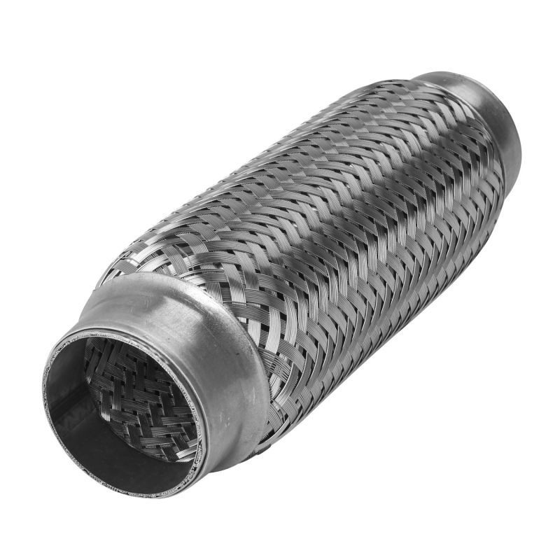 AP Exhaust 8813IB Flex Coupling  - 300 Series SS,  1.75" Core, No Necks, 10" OAL w/Inner Braid