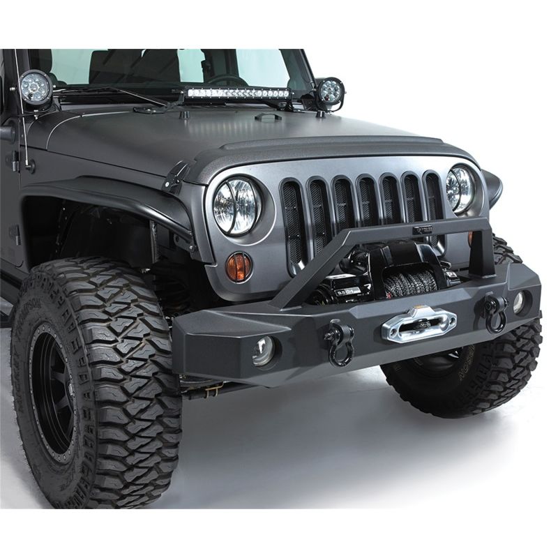 Rampage 99510 2007-2018 Jeep Wrangler(JK) Trailguard Front Bumper - Black