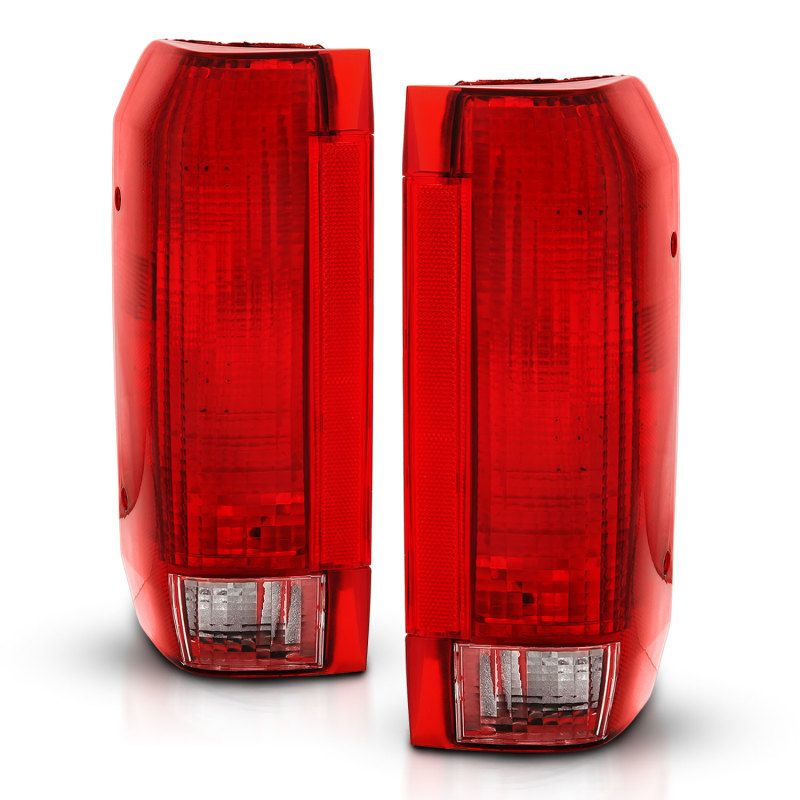 ANZO 311306 1992-1996 Ford Bronco Taillight Red/Clear Lens (OE Replacement)