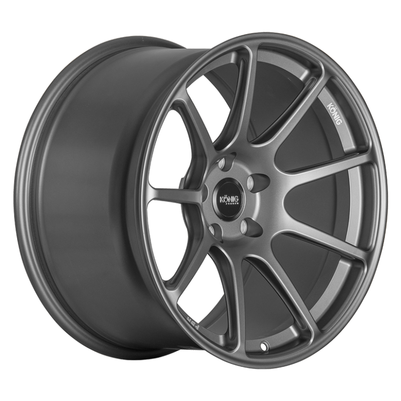 Konig F5R8851242S Forged F5R 18x8.5A 5x112 ET42 Ash Silver Wheel (Knurled Bead)