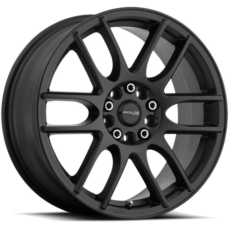 Raceline 141B Mystique 16x7in / 5x112/5x120 BP / 40mm Offset / 74.1mm Bore - Satin Black Wheel