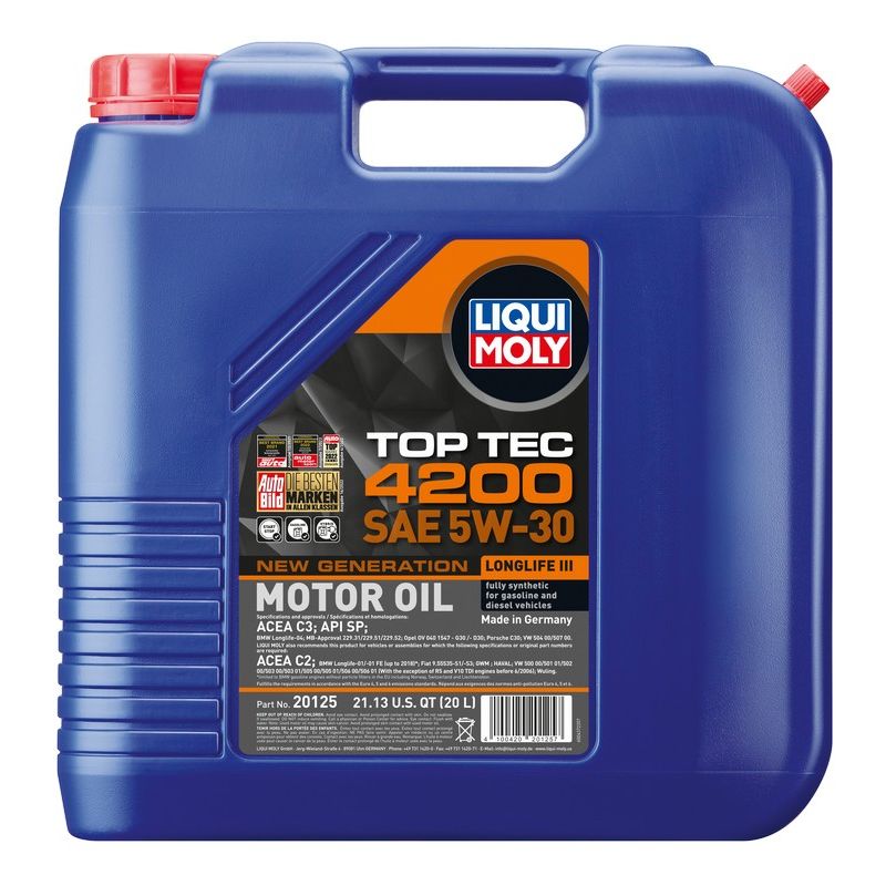 LIQUI MOLY 20125 Top Tec 4200 SAE 5W-30
