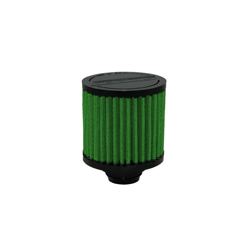 Green Filter USA 2027 Push-in Breather; Inlet OD 1.25", H 2.5", OD 3", without Deflector Shield