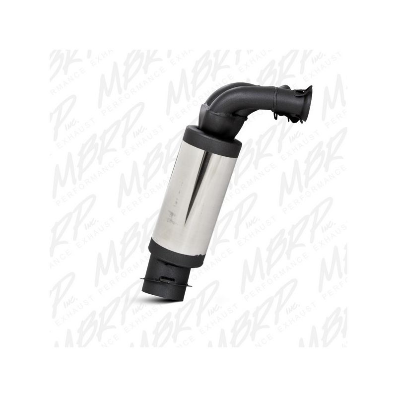 MBRP Exhaust 2070213 Race Muffler; Bolt-on Design; Packed Muffler.