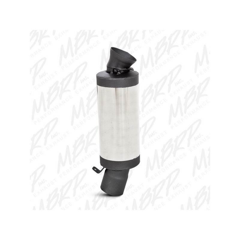 MBRP Exhaust 2090010 Race Muffler; Bolt-on Design; Packed Muffler.