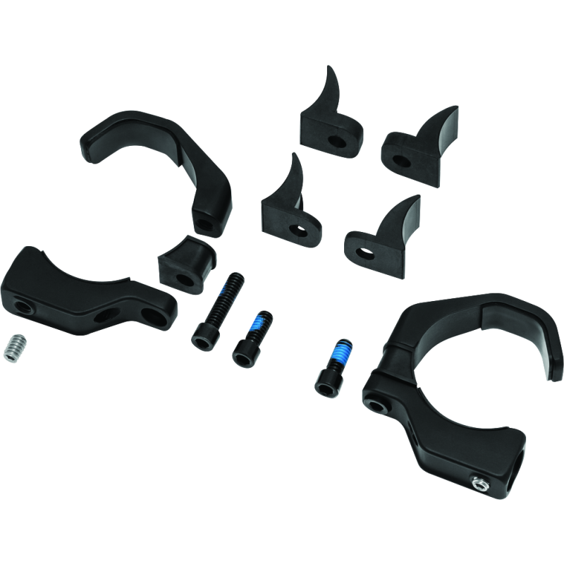 Kuryakyn 2580 Pipe Wrench Fork Mounts Black