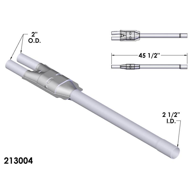 OEM Industries 213004 CATALYTIC CONVERTER AND PIPE ASSEMBLY