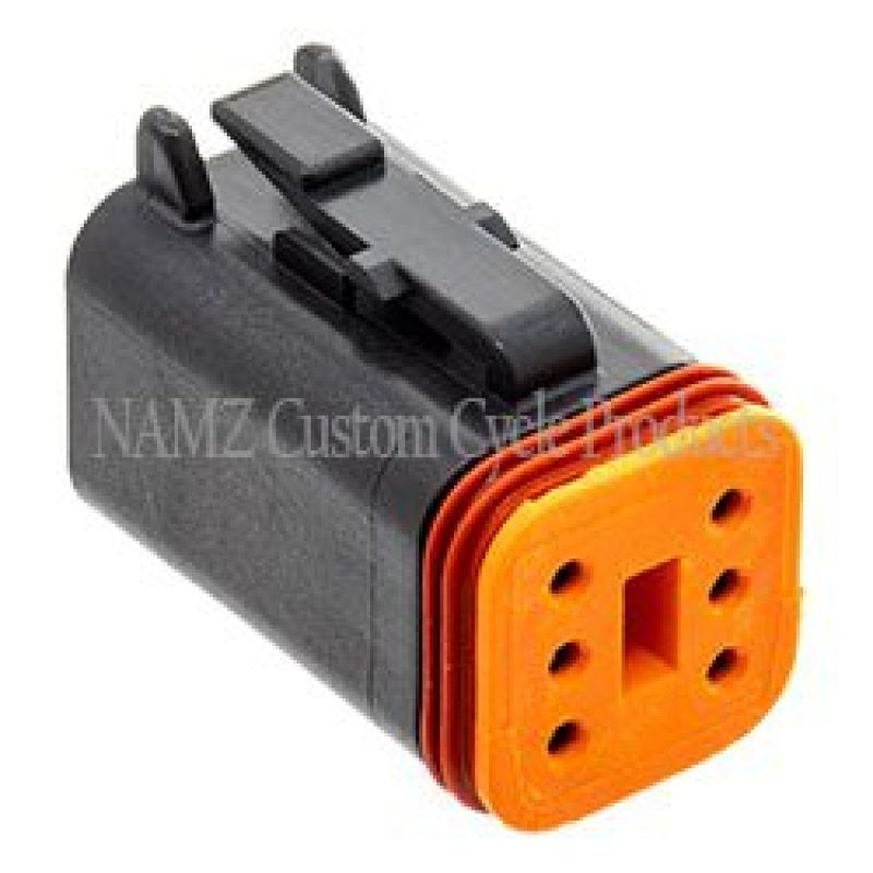 NAMZ DP-6B Deutsch DT Series 6-Wire Plug & Wedgelock - Black (Repl. HD 72116-94BK)