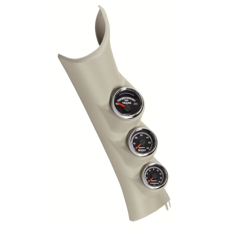 AUTOMETER ATM7089 Triple Pillar Gauge Kit - 10-12 Dodge Ram Diesel