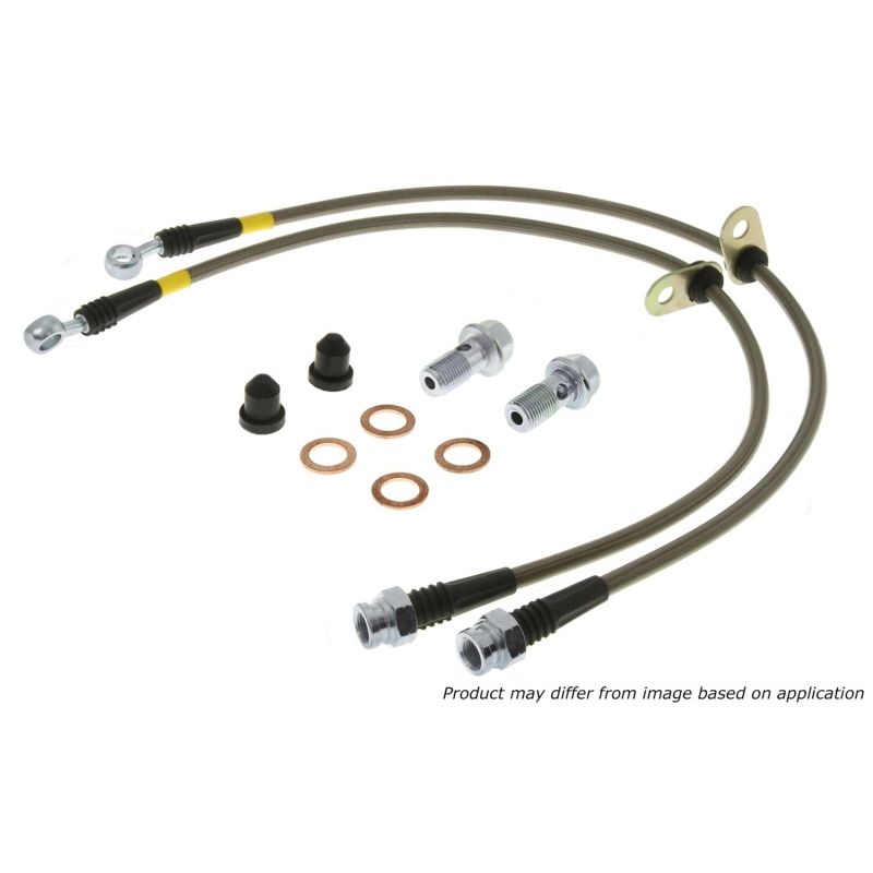 Stoptech 950.61026 Stainless Steel Front Brake Lines 15-18 Ford Mustang