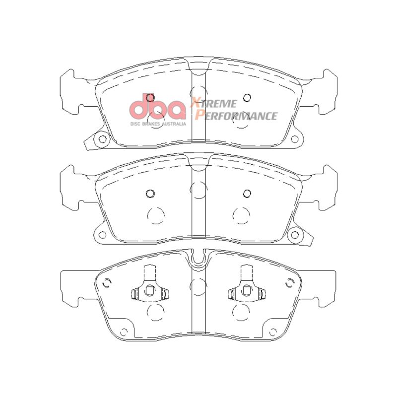 DBA 11-12 Dodge Durango / 11-12 Jeep Grand Cherokee XP650 Front Brake Pads