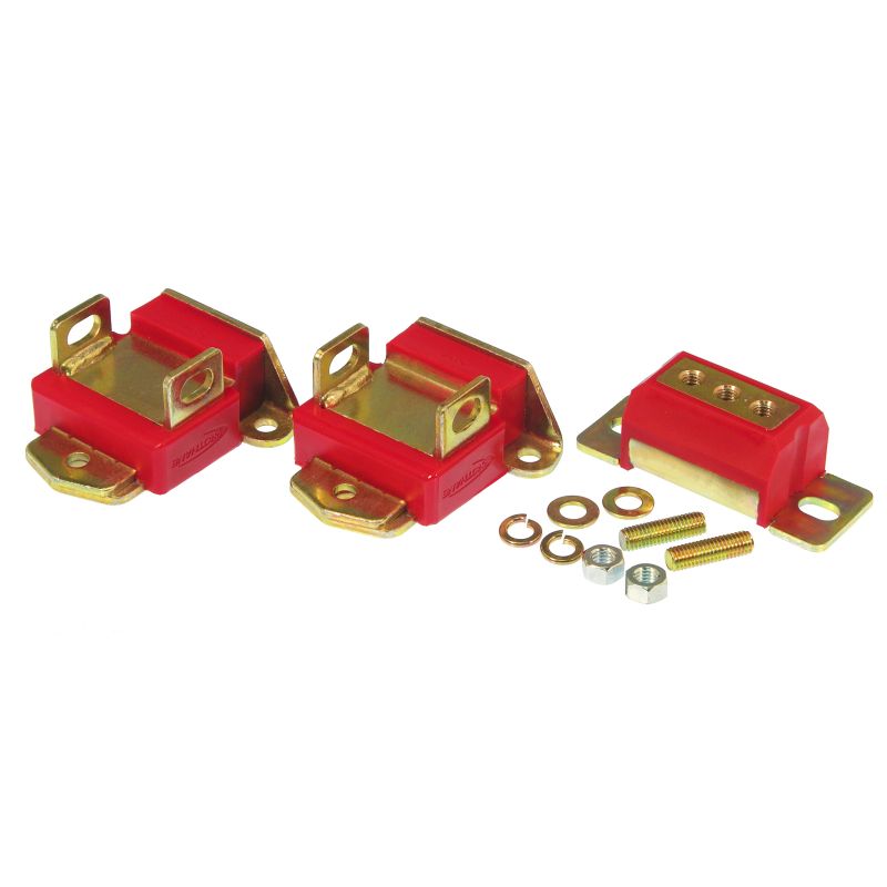 Prothane 7-1901 GM Motor & Trans Mount Kit - Red