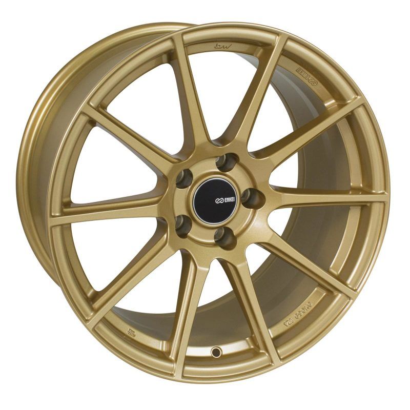 Enkei 499-780-8045GG TS10 17x8 5x100 45mm Offset 72.6mm Bore Gold Wheel