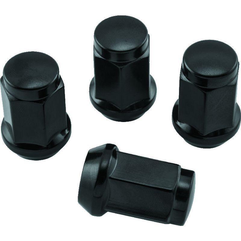 QuadBoss 608931 Lug Nuts 12x1.25 - 17mm-Od - Black - Box of 4