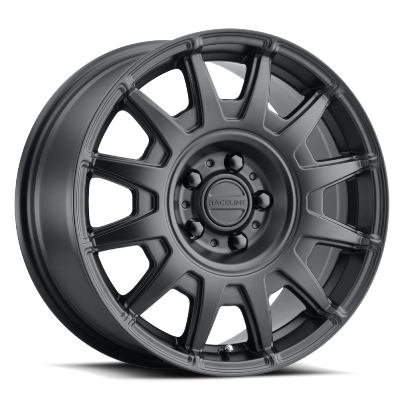 Raceline 401B Aero 18x8in / 5x100 BP / 40mm Offset / 72.62mm Bore - Satin Black Wheel