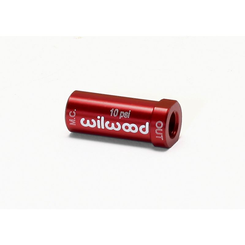 Wilwood 260-13707 Residual Pressure Valve - New Style 10# / Red