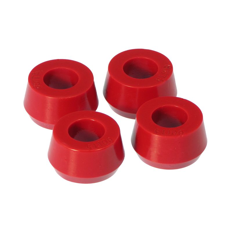 Prothane 19-917 Universal Shock Bushings - Large Hourglass - 11/16 ID - Red