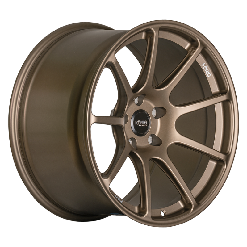 Konig F5R88512428 Forged F5R 18x8.5A 5x112 ET42 Satin Bronze Wheel (Knurled Bead)