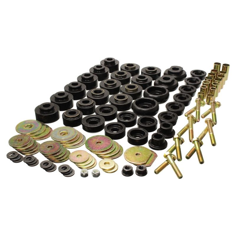 Energy Suspension 68-70 Chevrolet Biscayne/Bel Air/Caprice/Impala Body Mount Set w/ Hardware - Black