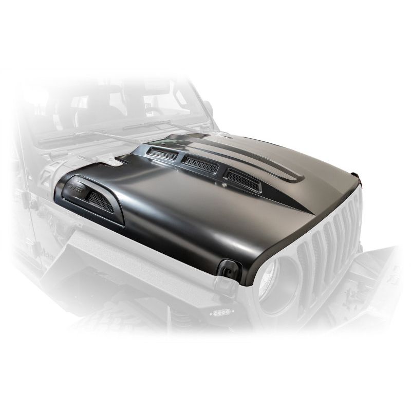 DV8 Offroad HDMBJL-01 18+ Jeep JL Heat Dispersion Hood - Primer Black