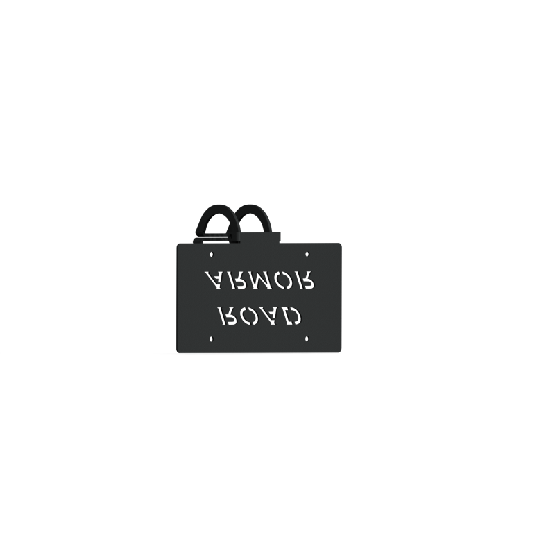 Road Armor OTO250LPB 3.6in Offset Fairlead Mount - Tex Blk