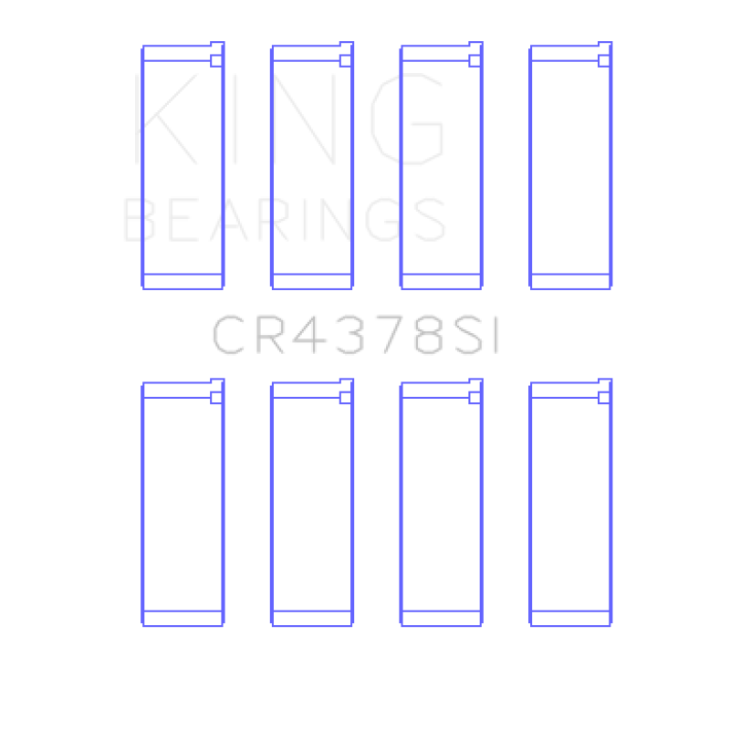 King Engine Bearings CR4378SI0.75 Hyundai G4Hc/G4Hg Epsilon/(Size +0.75mm) Connecting Rod Bearing Set