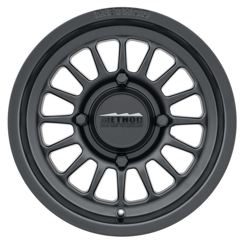 Method Wheels MR41147046543 Method MR411 Bead Grip 14x7 / 4+3/13mm Offset / 4x156 / 132mm CB Matte Black Wheel