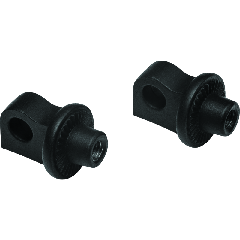 Kuryakyn 6775 Adjustable Stop Splined Peg Adapter Black